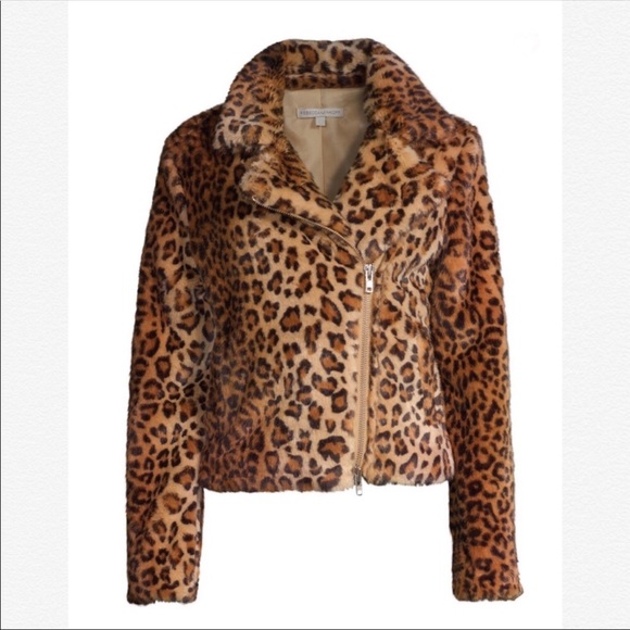 Rebecca Minkoff “Hudson” Faux Fur Leopard Bomber - Picture 2 of 8
